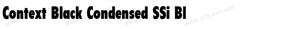 Context Black Condensed SSi Black Condensed字体转换